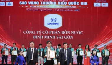 CÔNG TY BỒN NƯỚC BÌNH MINH SÀI GÒN – VINH DỰ NHẬN GIẢI THƯỞNG: TOP 10 SAO VÀNG THƯƠNG HIỆU QUỐC GIA NĂM 2024
